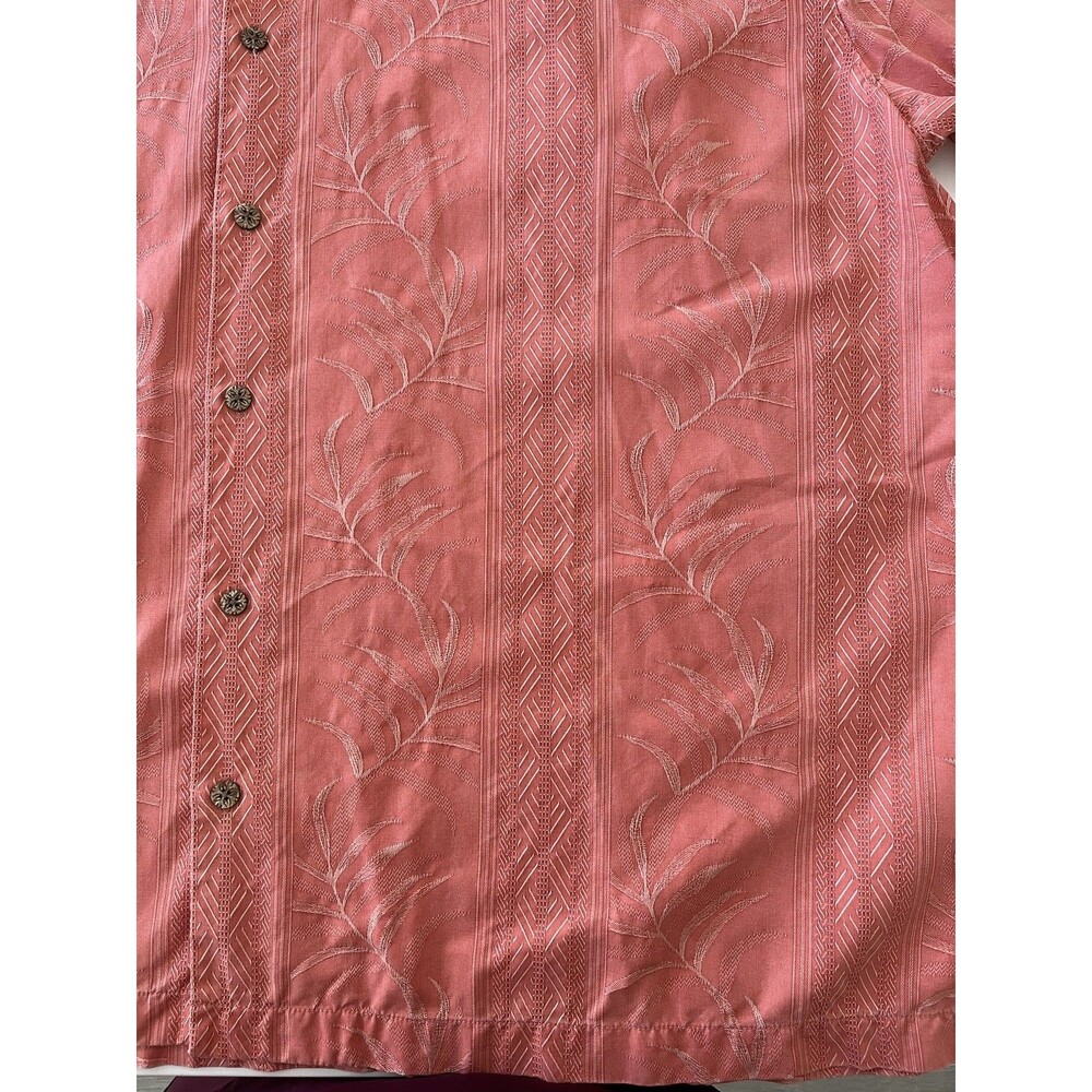 Tommy Bahama Hawaiian 100% Silk Button Up Short Sleeve Floral Beach Resort 2XL - Picture 3 of 7